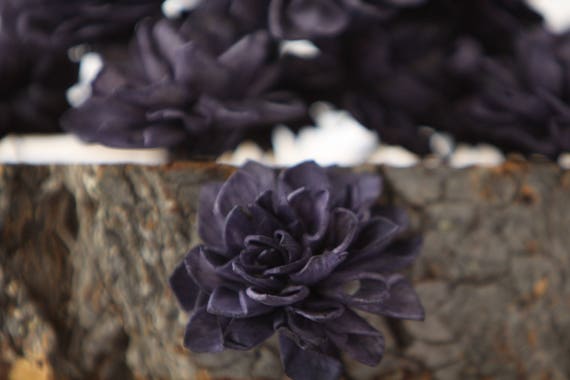 Navy Dahlia Sola Flowers - Set of 40