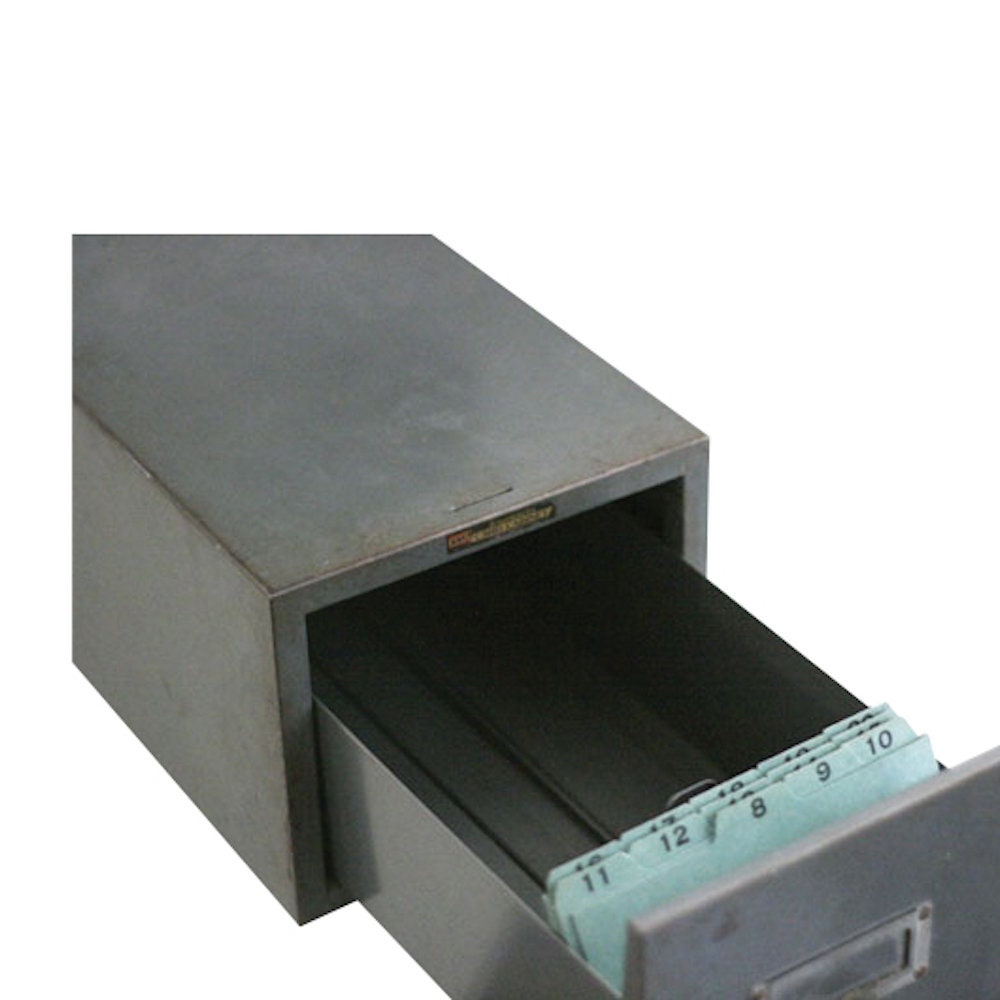 Library Card Catalog File Index Office Etsy