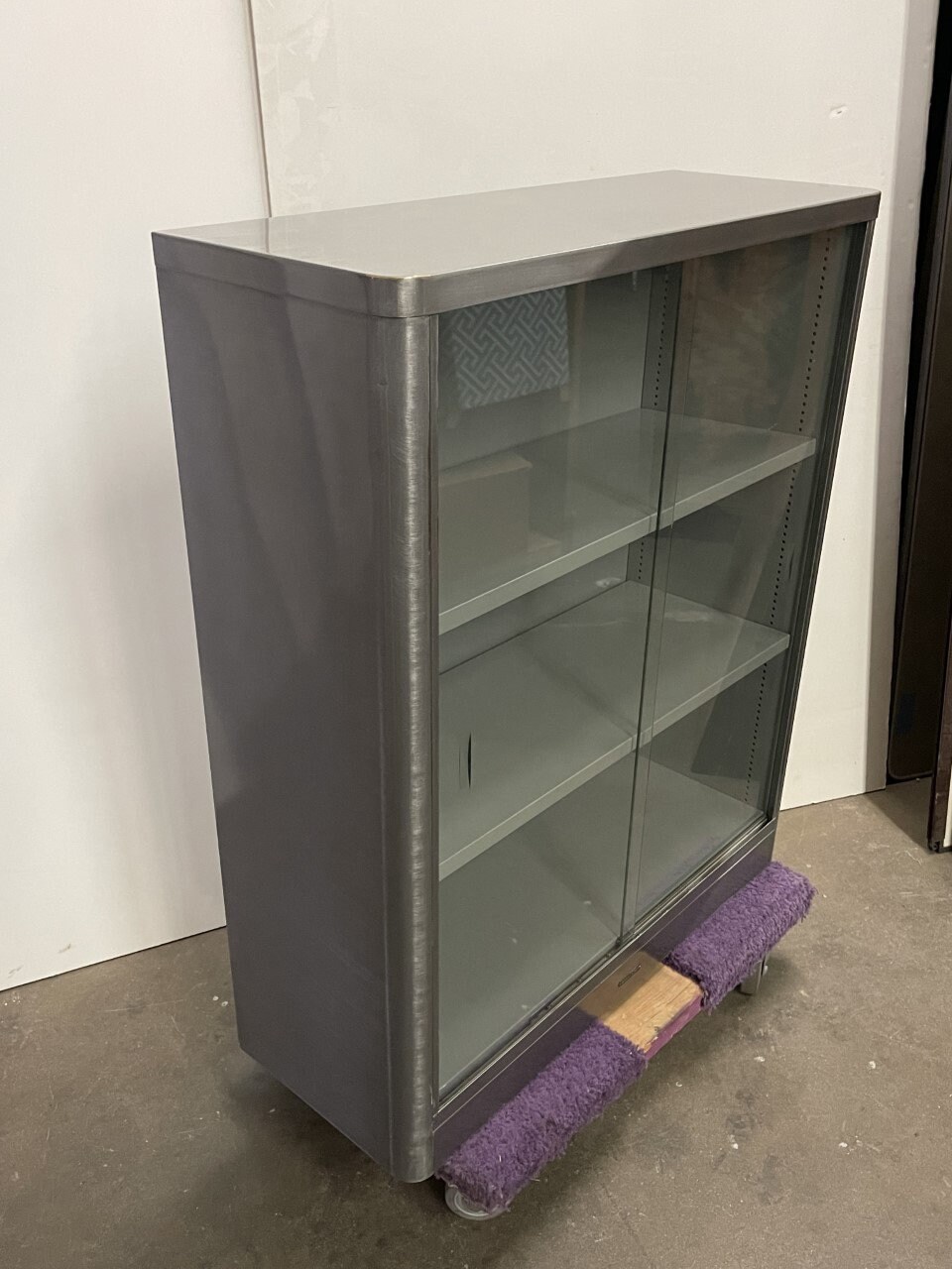 Mcdowell & Craig Vintage Bookcase With Glass Doors - Etsy