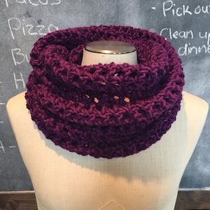 The Sabrina Infinity Scarf - crocheted unfinity scarf - handcrafted cowl