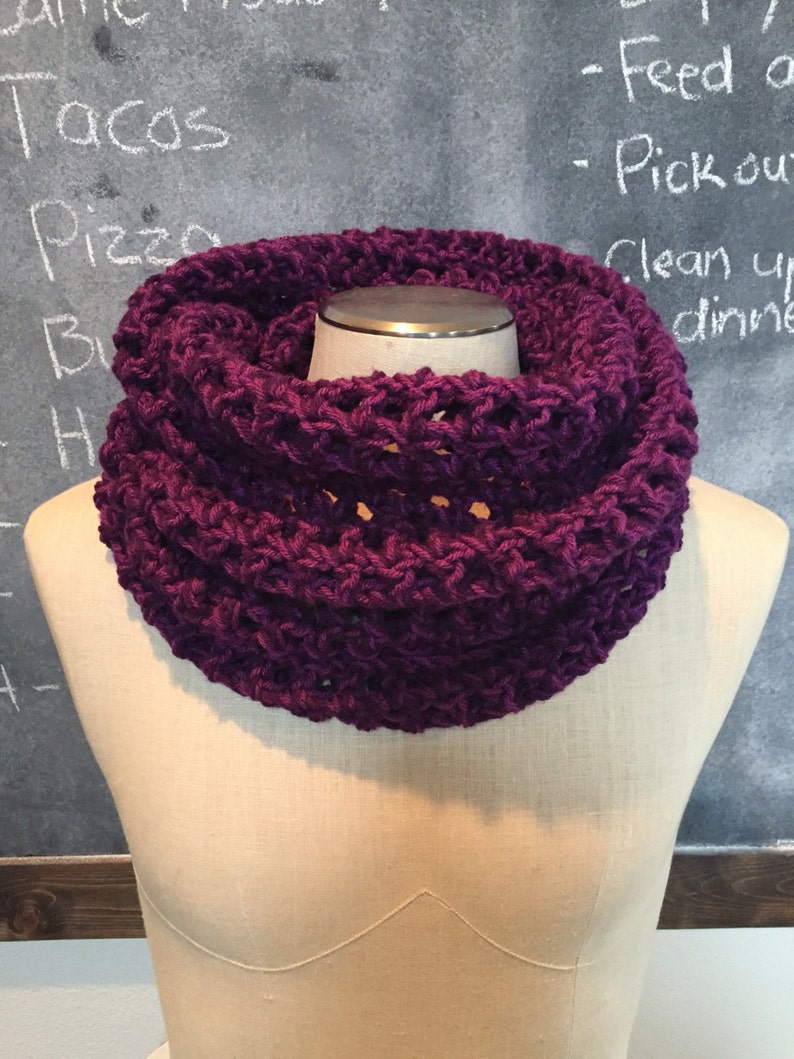 The Sabrina Infinity Scarf crocheted unfinity scarf handcrafted cowl image 1
