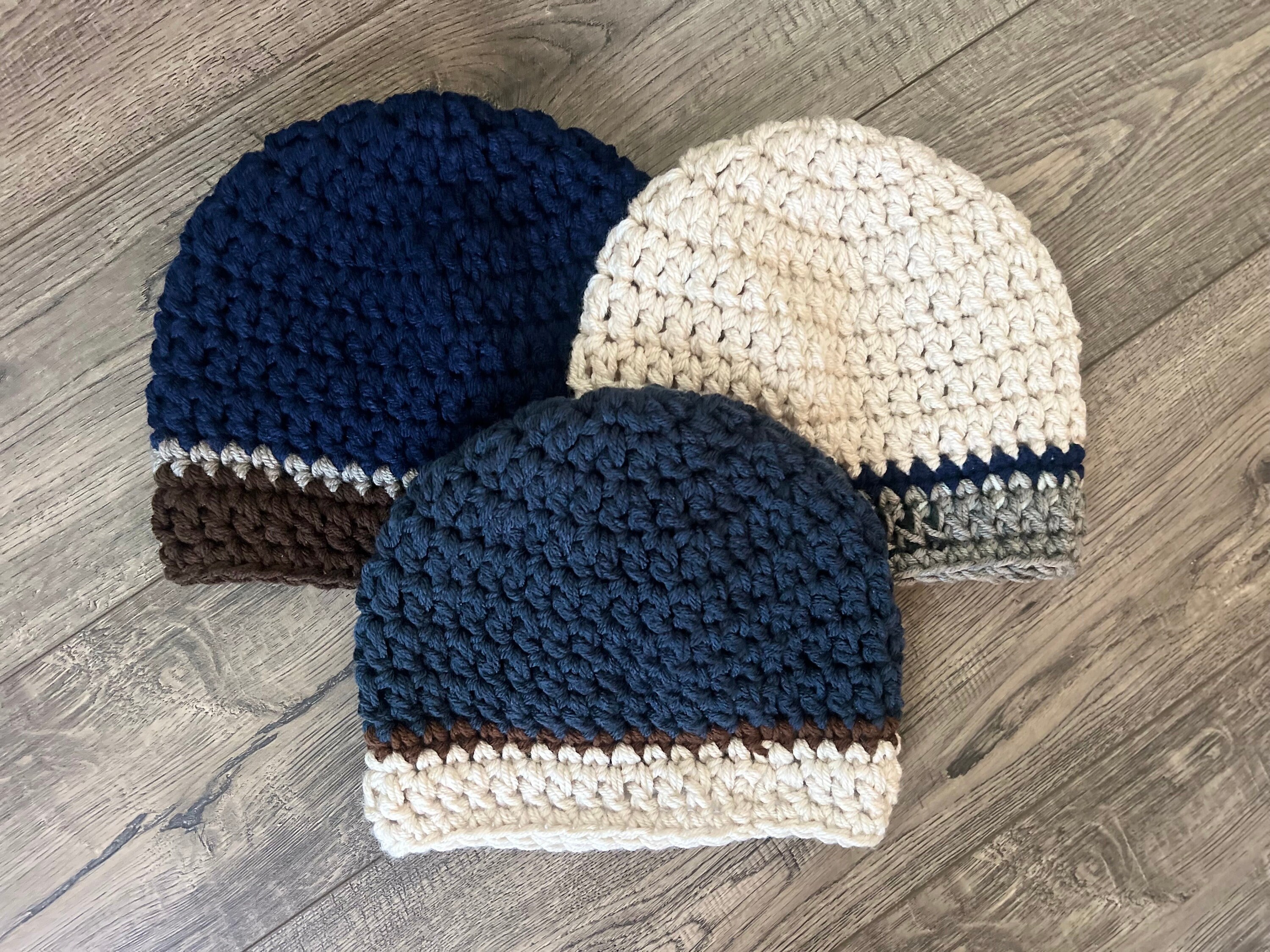今年の新作から定番まで！ Navy Cap Etsy - Pattern Crochet 帽子