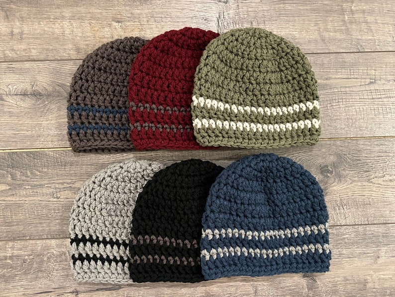 Adult men's crocheted beanie Bild 1