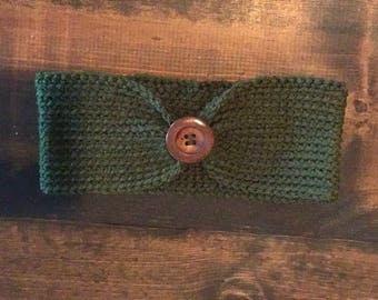 Crocheted headband, women's handmade earwarmer