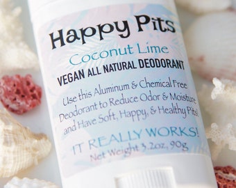 Coconut Lime Natural Deodorant Happy Pits Vegan!