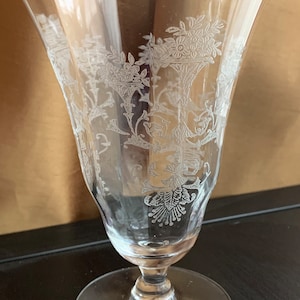 Morgantown Glassware Iced Tea Glasses in Mayfaire Pattern