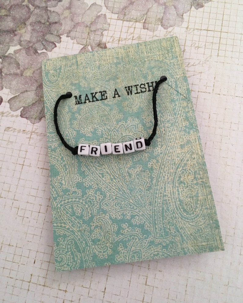 minimal bracelet Wish bracelet Charm bracelet -VSCO Bracelet- Girl gift stocking stuffer friendship bracelet