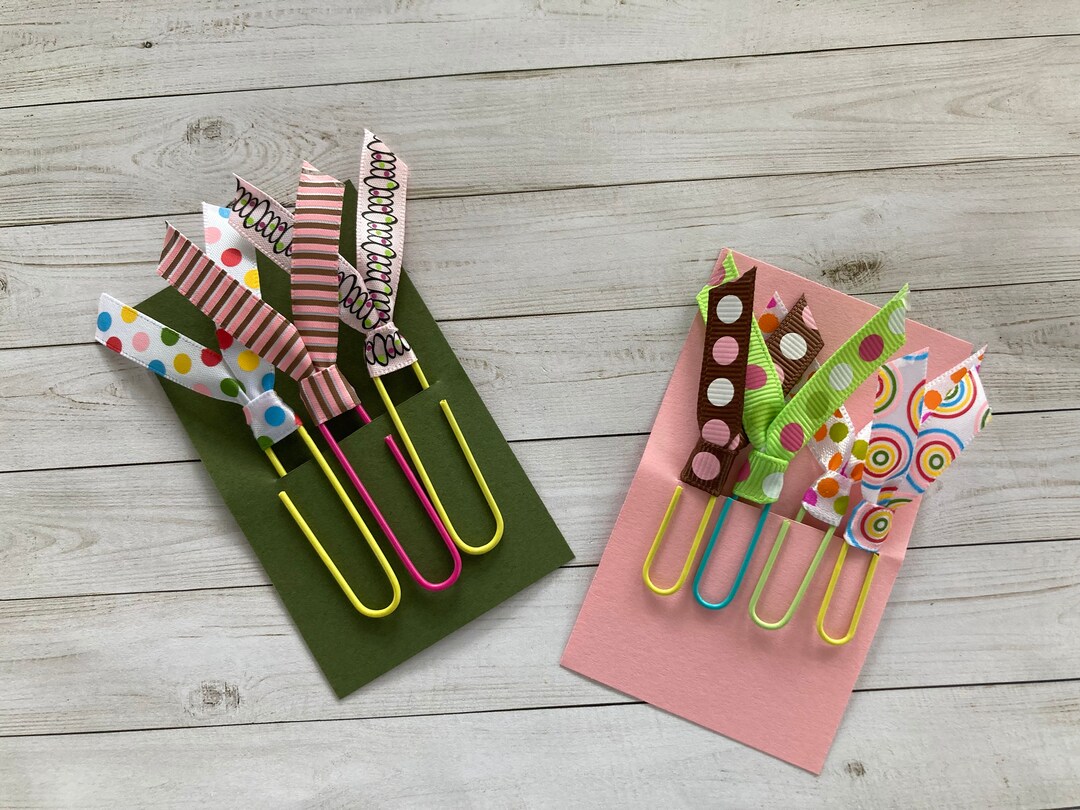Embellished Paper Clips Altered Paper Clips Decorative Paper Clips