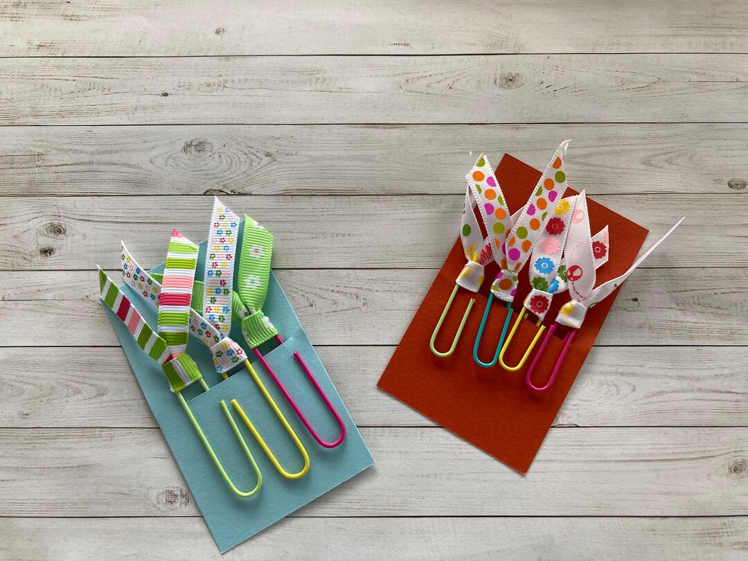 Embellished Paper Clips Altered Paper Clips Decorative Paper Clips