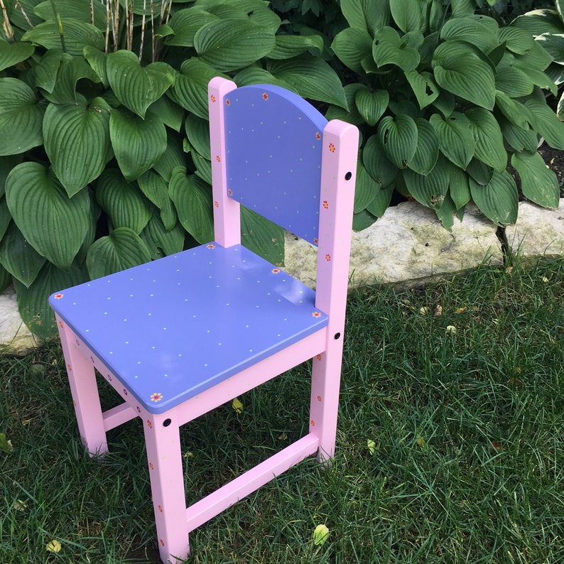 Chair for School Room Childrens Hand painted Chair Chair for childrens room Baby shower gift