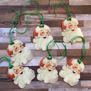 Christmas Gift Tags, set of 6 tags, Xmas tags, Gift tags, Christmas Gift labels, Holiday gift tags, Present tags (3434B)