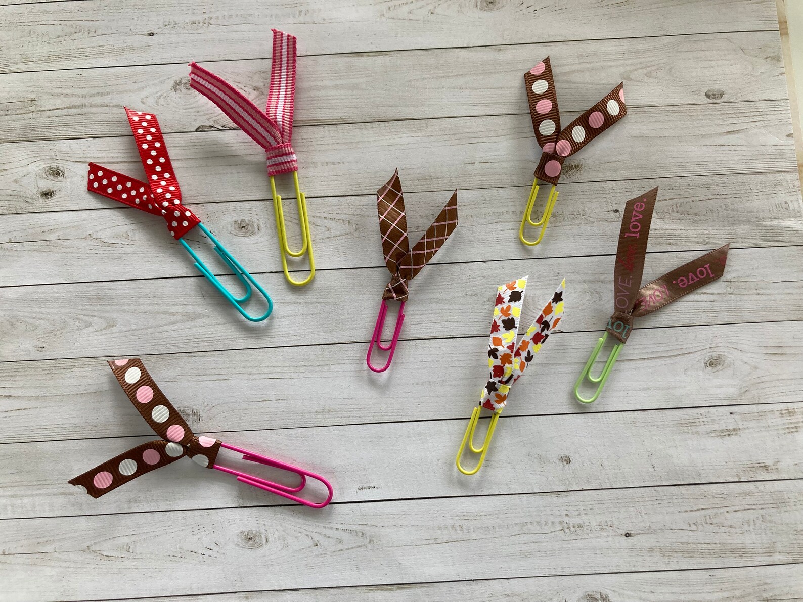 Embellished Paper Clips Altered Paper Clips Decorative Paper Clips