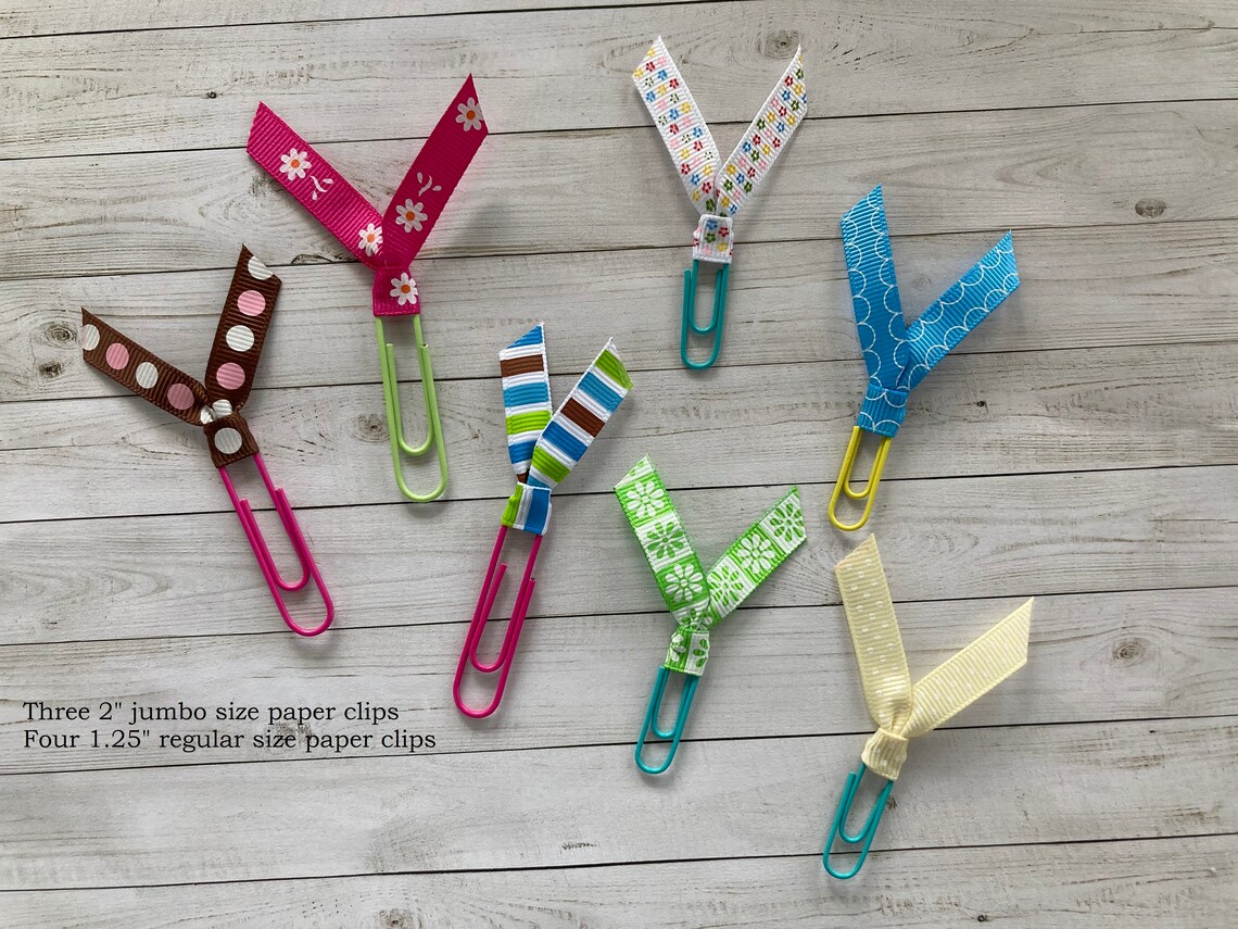Embellished Paper Clips Altered Paper Clips Decorative Paper Clips