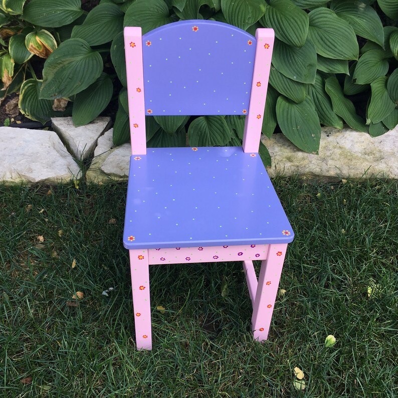 Chair for School Room Childrens Hand painted Chair Chair for childrens room Baby shower gift