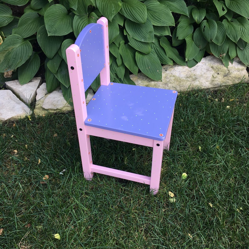 Chair for School Room Childrens Hand painted Chair Chair for childrens room Baby shower gift