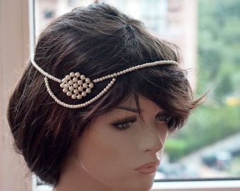Pearl Headpiece For Wedding, Bridal Hair Accessories