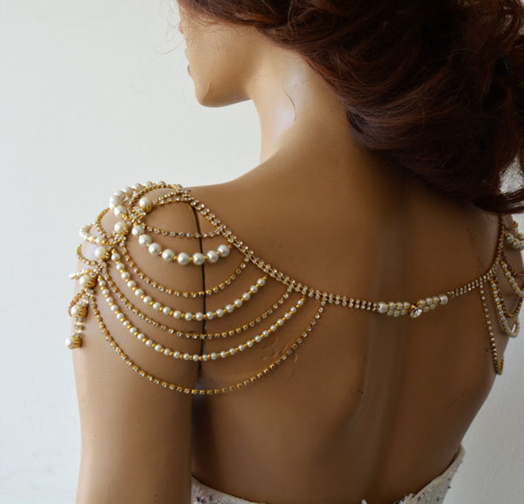 i want: Body Jewellery by Dolorous - I want - I got  Body chain jewelry,  Shoulder jewelry, Body jewellery