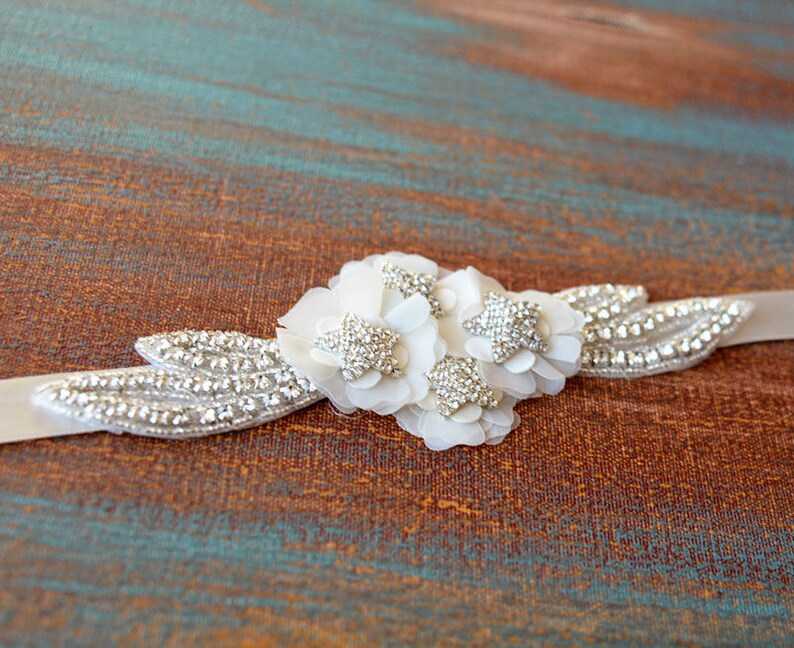 Wedding Sash Belt Wedding Dress Belt Flower Belt Flower Etsy