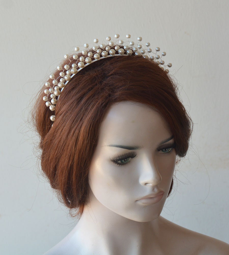 Pearl crown headband Clearance
