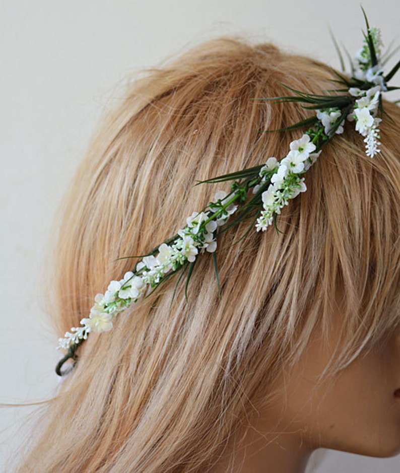 Wedding Flower Crown Bridal Floral Crown Woodland Bridal Etsy