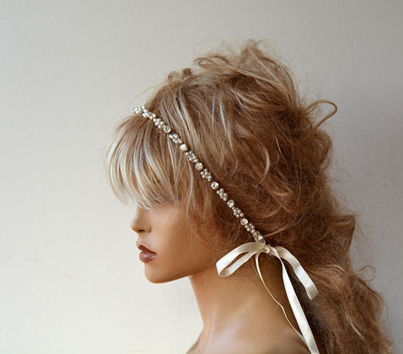 IYOU Pettinino da Sposa Principesco Copricapo Oro Rosa Fiorellini Brillantini e Perline Accessori per capelli Matrimonio Comunione per Ragazze e Donne