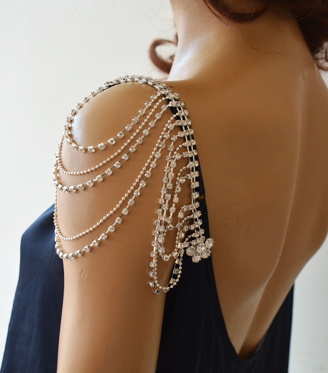 Rhinestone Strap Dress for Women