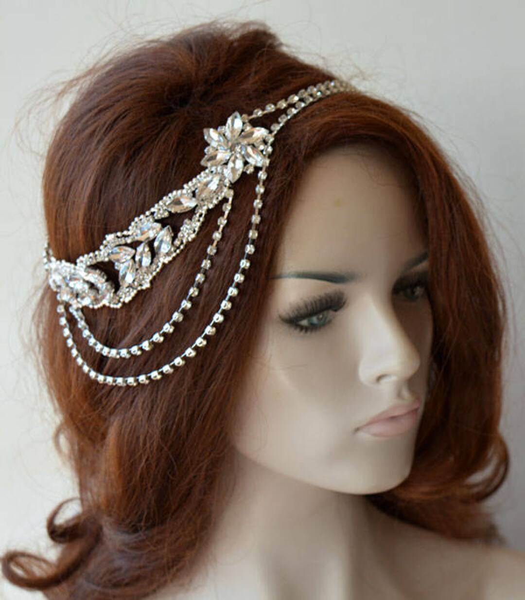 rhinestone bridal headpiece