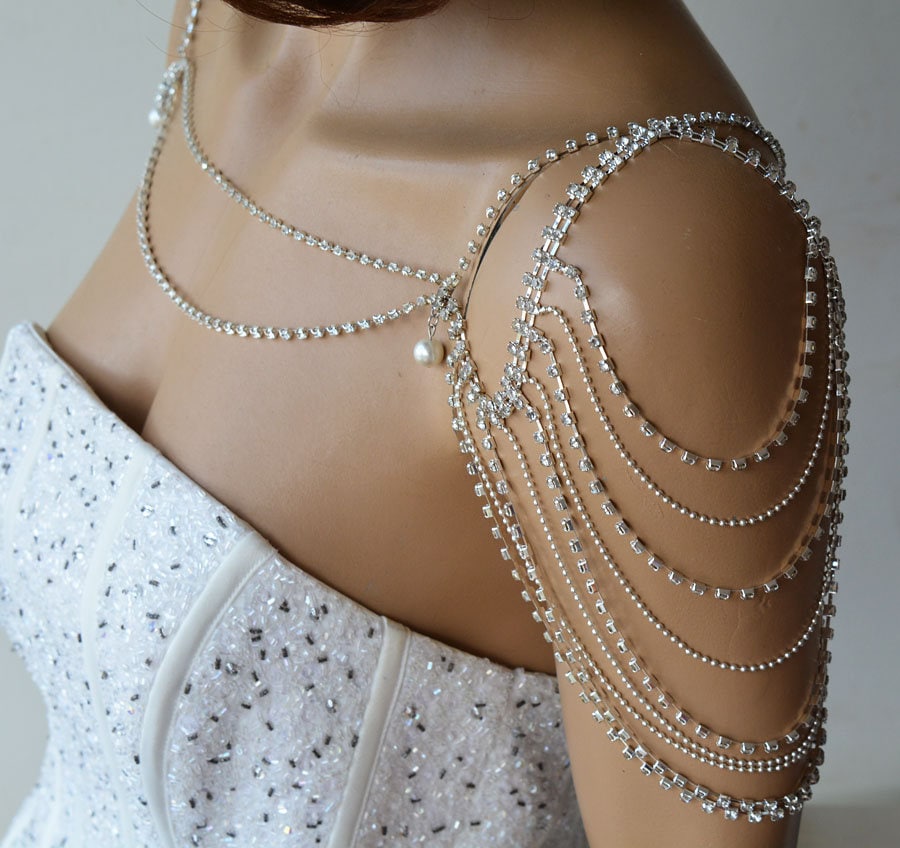 Wedding dress shop shoulder jewelry