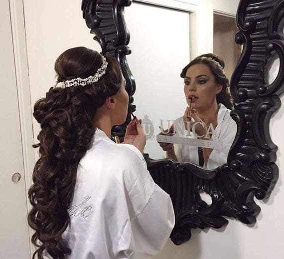 Pearl Bridal Headpiece Pearl Double Wedding Headband Wedding Etsy