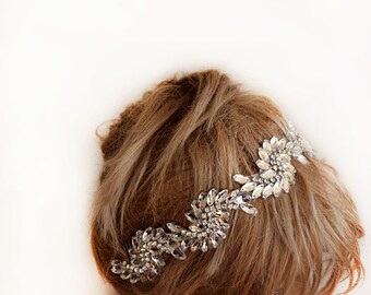 Bridal  Crystal Headband, wedding Headband, wedding  Accessory, Bridal Hair Accessories, Crystal Band Bridal