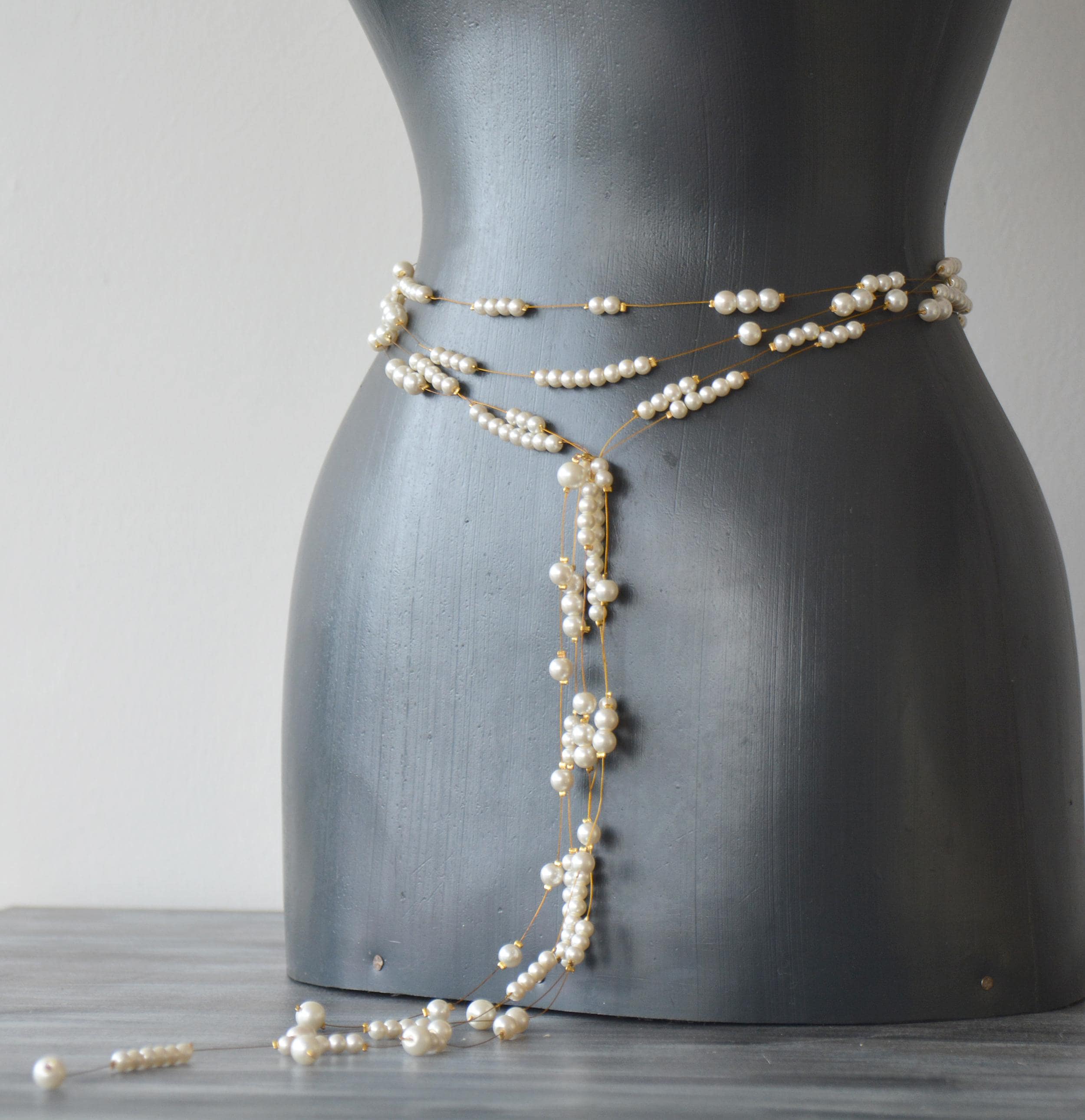 Pearl Waist Belt - Etsy Pearl Waist Belt - Etsy