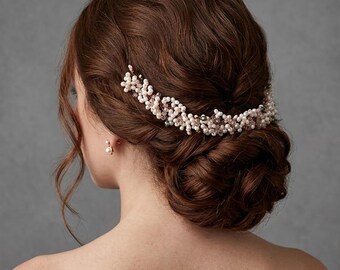 Beaded Bridal Headband: Crystal Wedding Hair Piece