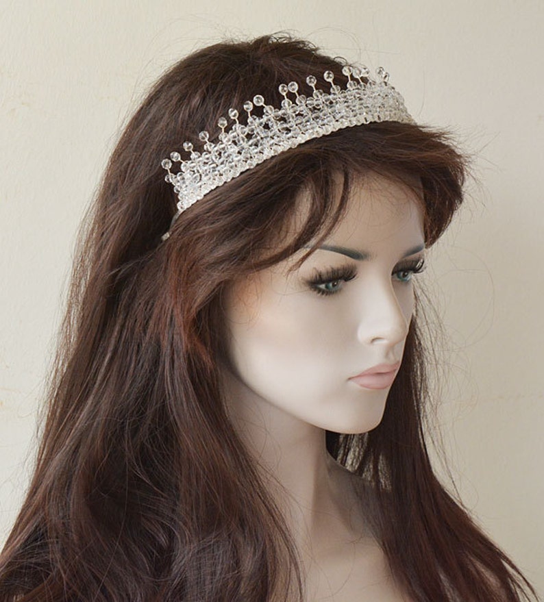 Bridal Crystal Tiara Headband Tiara Headband Bride Wedding Etsy