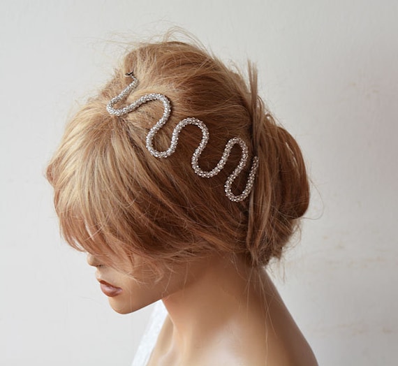 Wedding Hair Accessories Bridal Rhinestone Headband Bridal Etsy