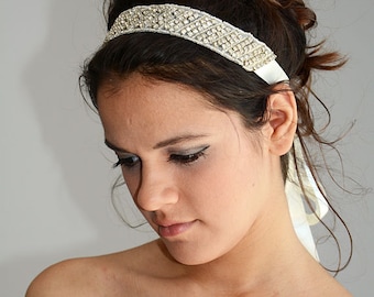 Vintage Inspired Crystal Bridal Hair Piece, Wedding Hair Accessories