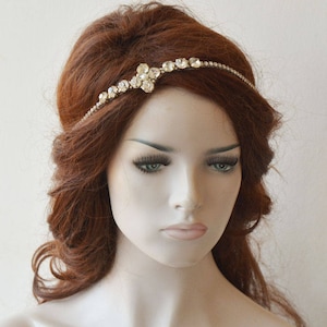 Rhinestone Wedding Headband: Crystal Bridal Hair Jewelry