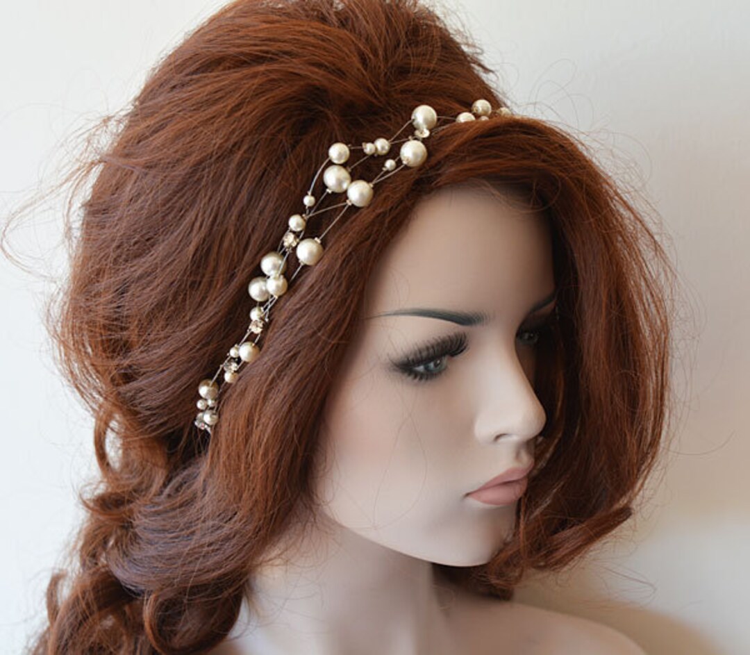 Pearl Wedding Hair Accessories for Bride Elegant Bridal Hair Piece Etsy