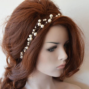 Pearl Wedding Hair Accessories For Bride, Elegant Bridal Hair Piece