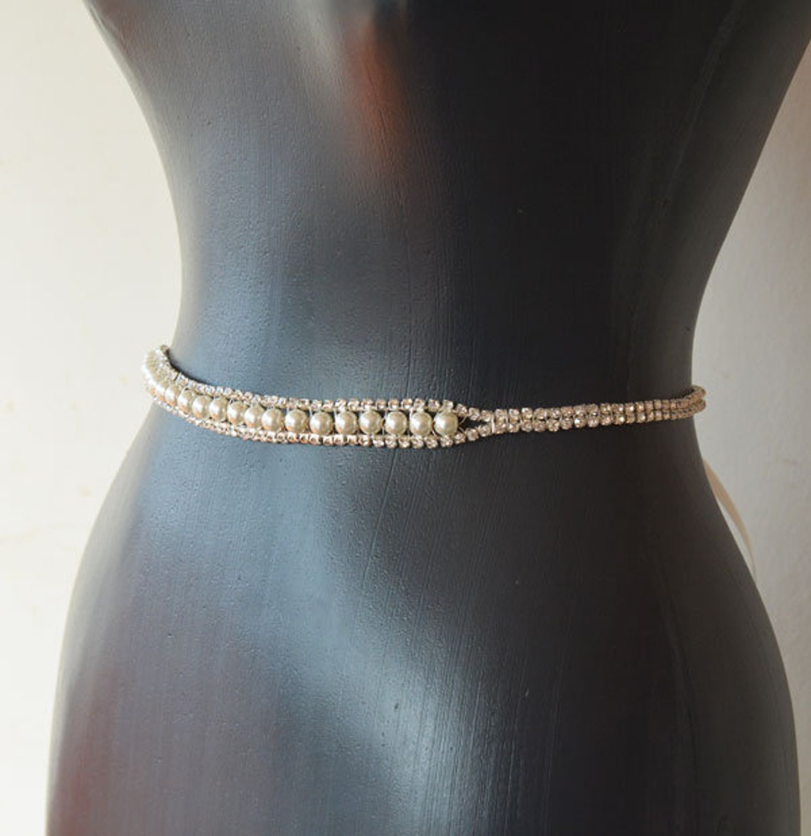 Wedding Dress Belt Pearl Bridal Sash Belts Belts for Wedding Etsy