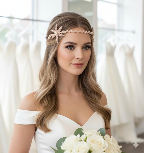 Handmade Vintage Inspired Rose Gold Bridal Tiara, Wedding  display picture 3