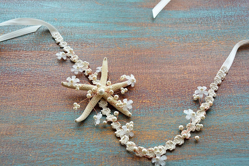 Pettine per capelli a forma di stella marina, fermaglio per