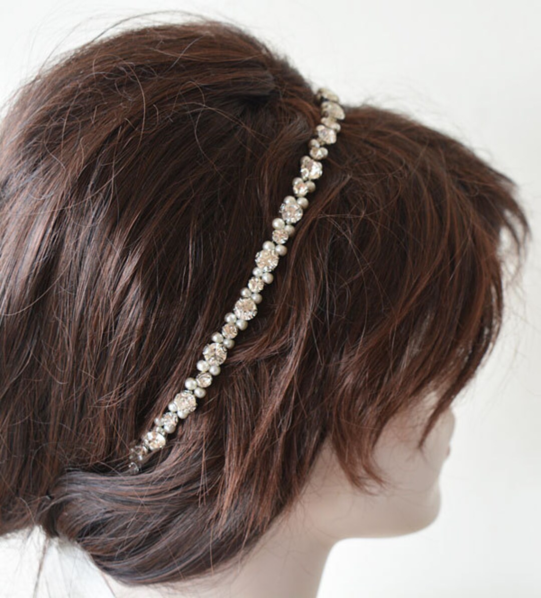 bridal pearl headpiece