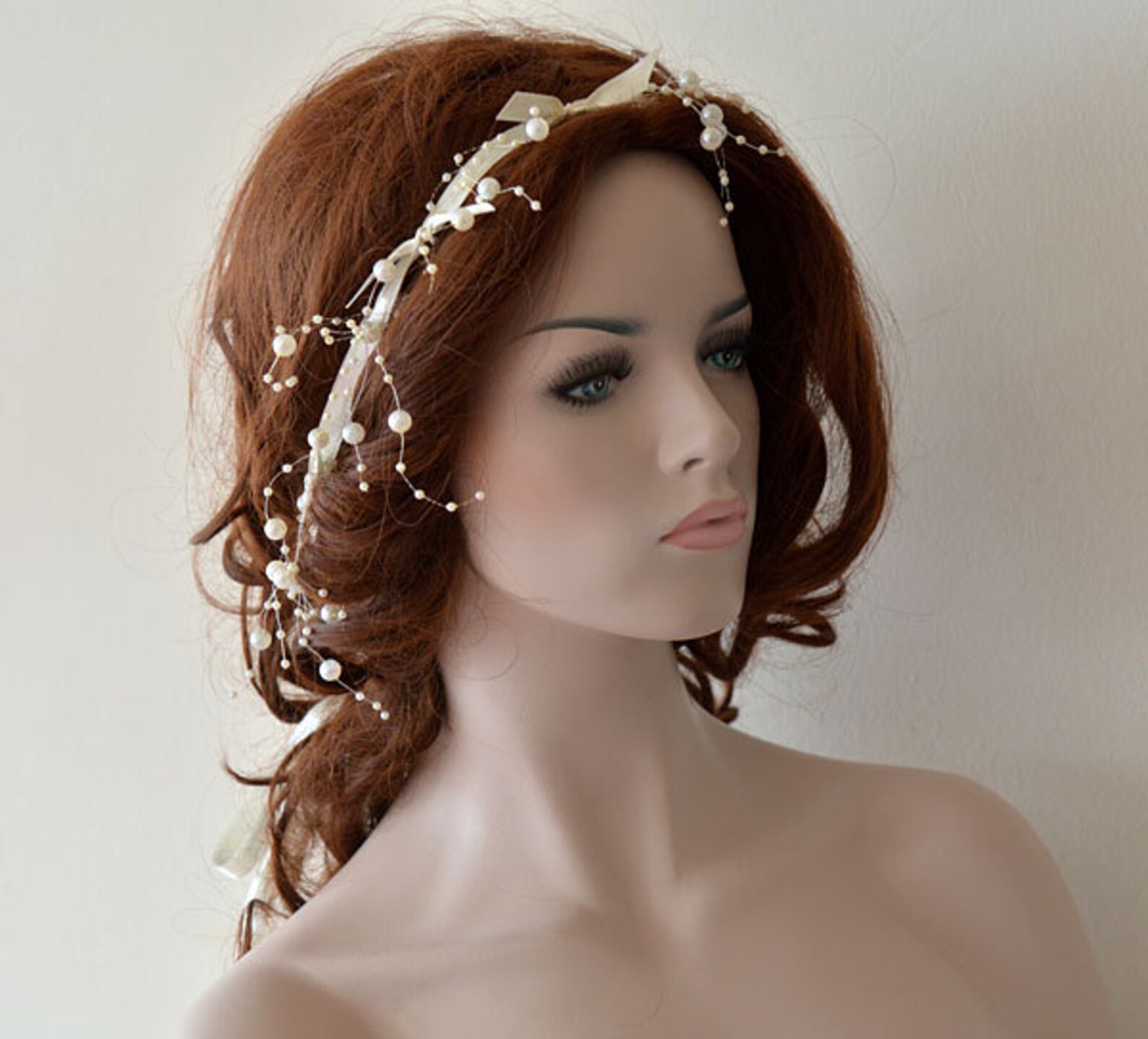 bridal halo headpiece