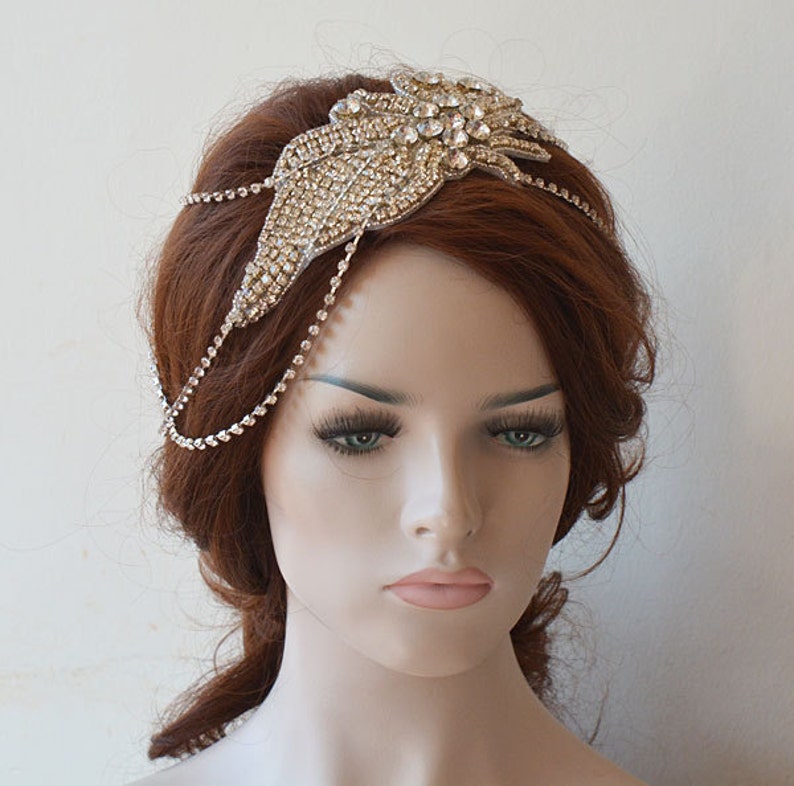 Wedding Accessories for Bride, Bridal Hair Piece, Crystal Headband, Rhinestone Headpiece, Bridal Hair Halo, Head Piece for Bride image 4