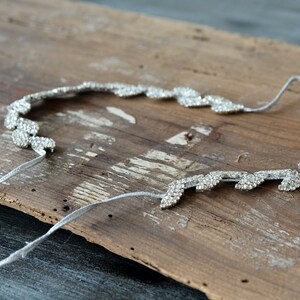 Rhinestone Bridal Leaf Floral Grecian Wedding Hair Accessories, Crystal Wedding Hair Piece For Bride