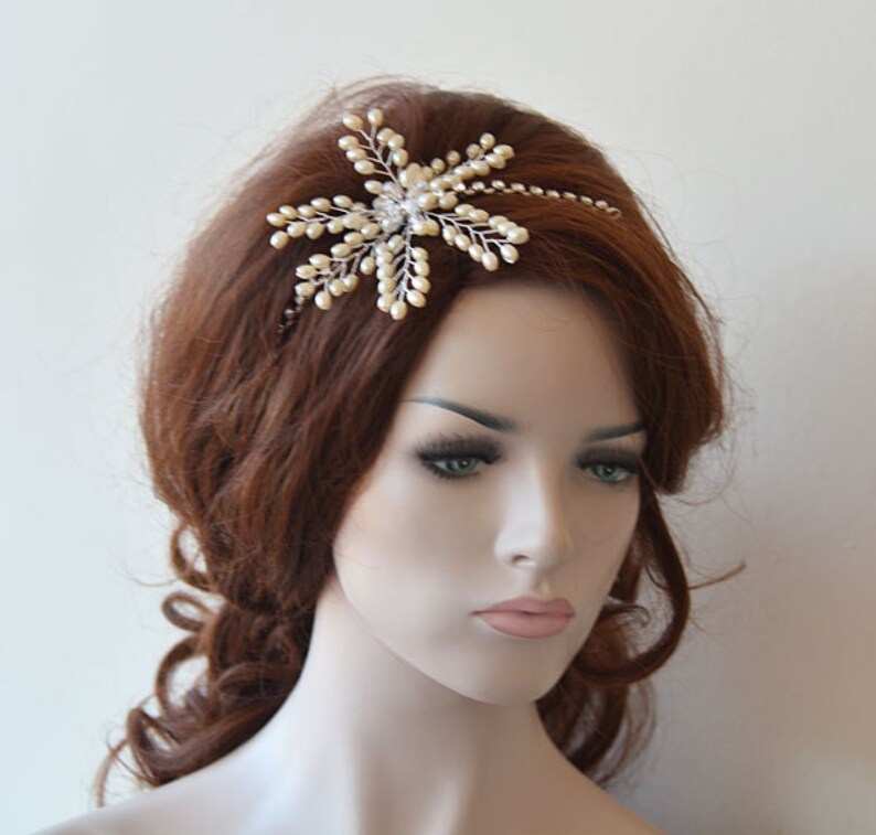 Wedding Headband İvory Pearl Bridal Hair Comb Wedding Hair | Etsy
