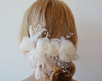 Wedding  Flower Hair Combs,  Wedding Hair Accessories,  Bridal Flower  Hair Combs, Hair Flower, Bridal Hair Accessories