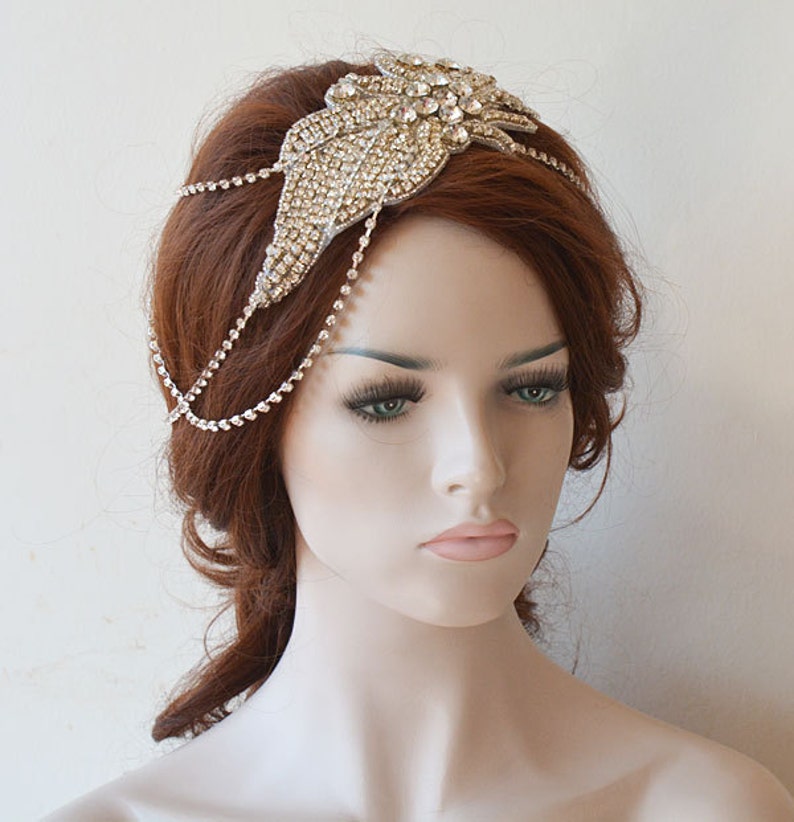 Wedding Accessories for Bride, Bridal Hair Piece, Crystal Headband, Rhinestone Headpiece, Bridal Hair Halo, Head Piece for Bride image 1