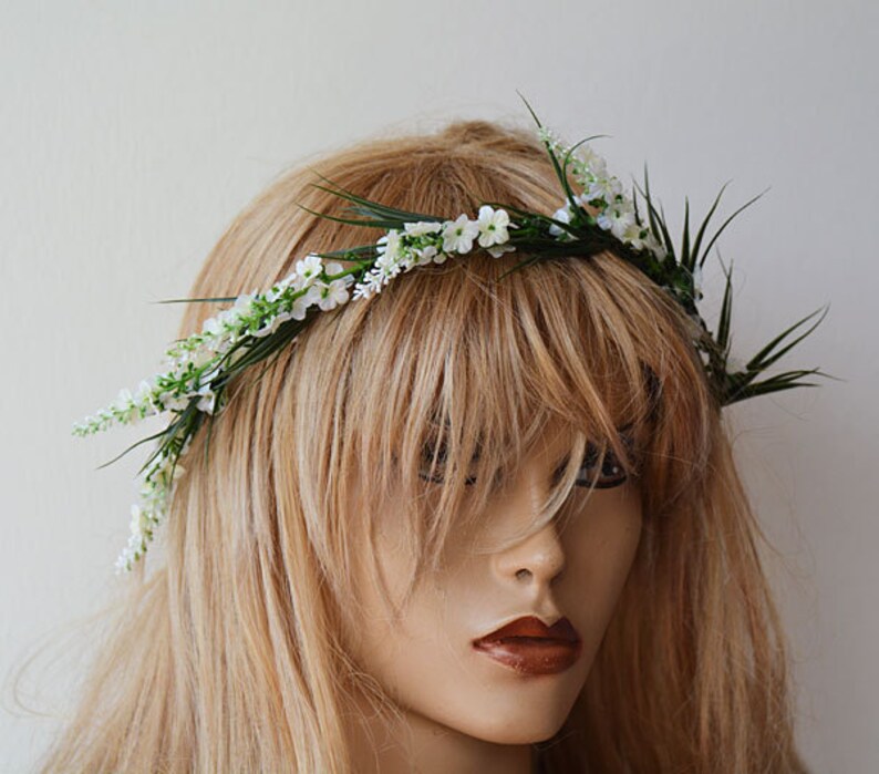 Wedding Flower Crown Bridal Floral Crown Woodland Bridal Etsy