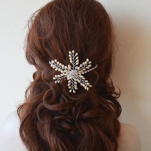 Elegant Pearl Bridal Hair Comb, Wedding Hair Accessories For Bride